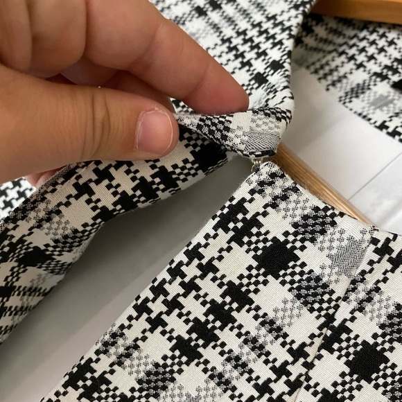 ALEX MARIE BLACK AND WHITE PLAID COAT JACKET LIKE NEW - Picture 9 of 11